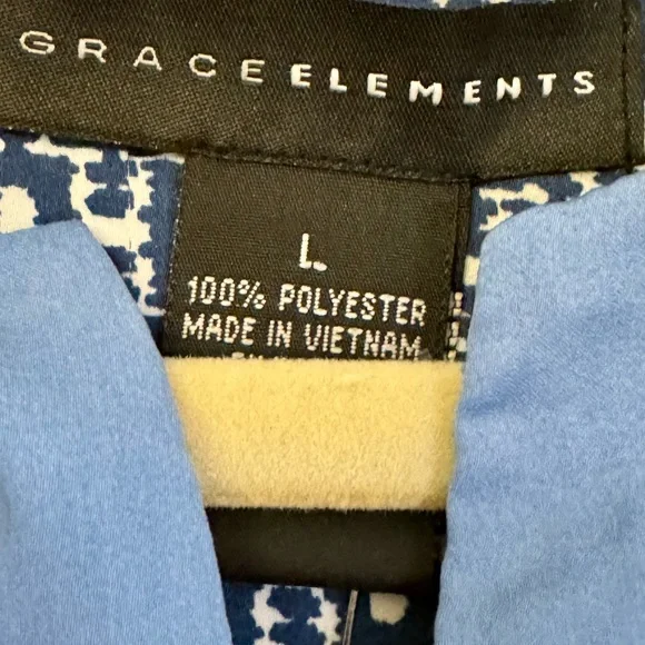 🔥NWT Grace Elements Boho Geometric 3/4 length sleeve shift dress. Knee length - Picture 7 of 7